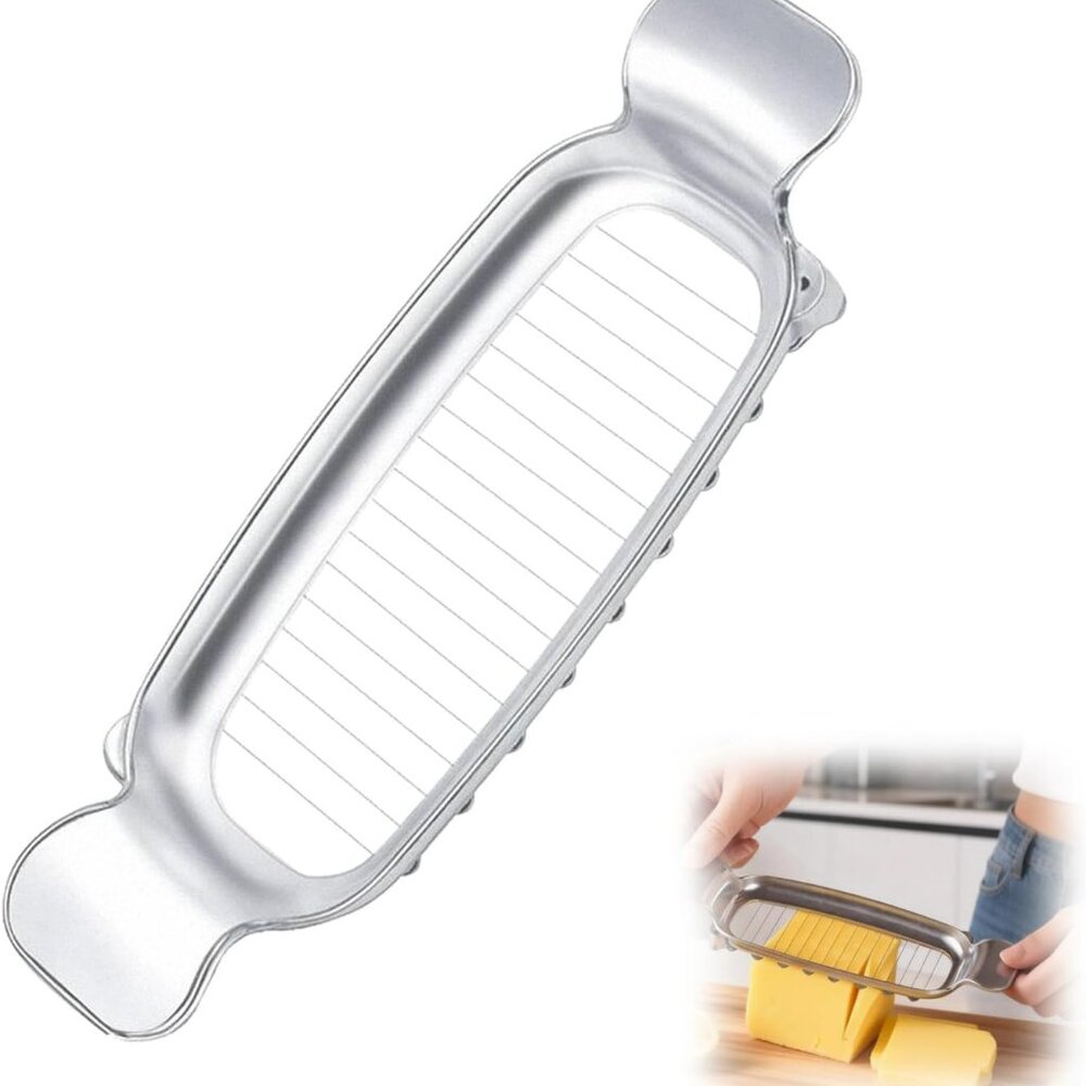 Butter Slicer Cutter & Cheese Cutter Multi-Use Kitchen Tool‎ for Evenly Slicing